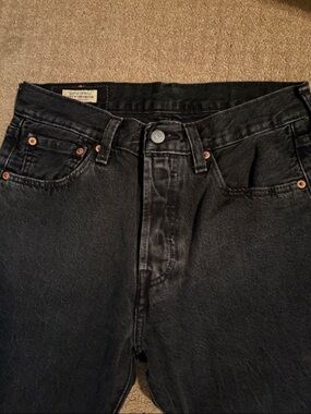 LEVI’S 501 Premium Men's Black Relaxed Straight Jeans, sz. 30